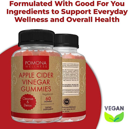 Pomona Wellness Apple Cider Vinegar Gummies (60 Count)