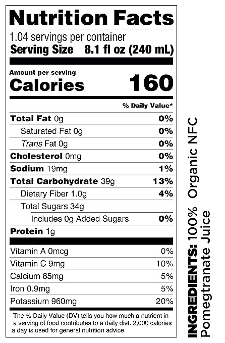 Pure Organic Pomegranate Juice - Pomona Organic Juices