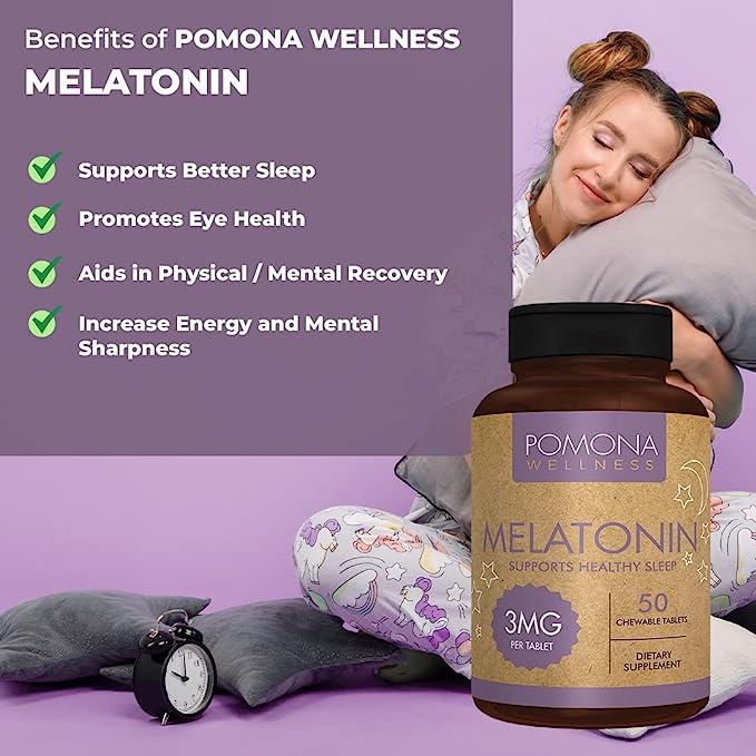 Pomona Wellness Melatonin (50 Count)