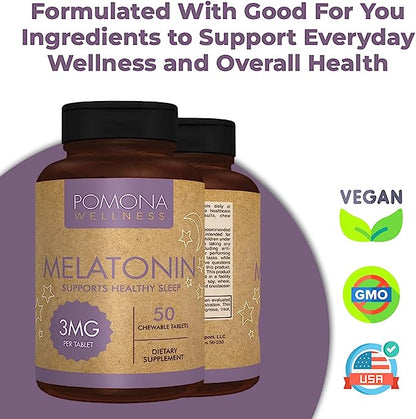 Pomona Wellness Melatonin (50 Count)