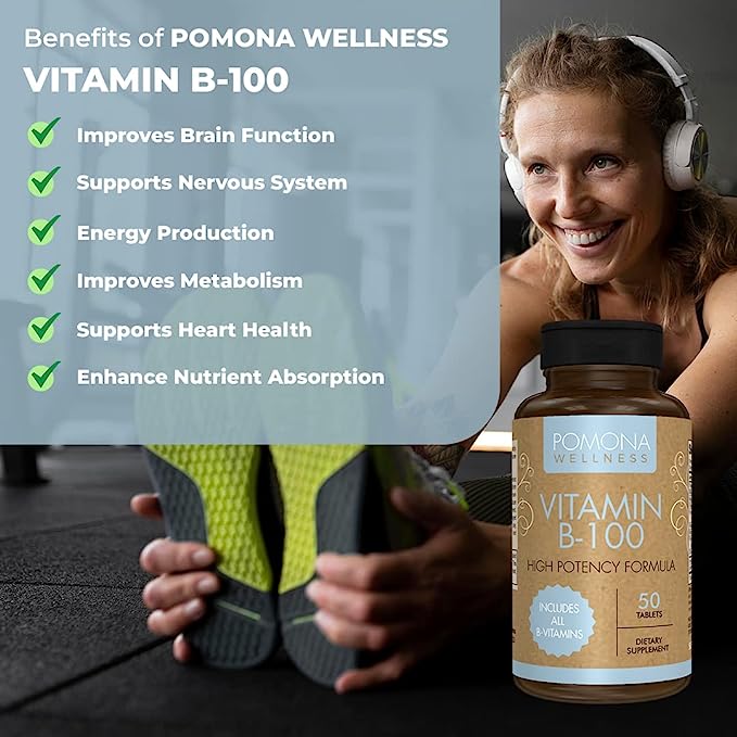 Pomona Wellness Vitamin B Complex (50 Count)