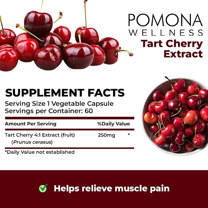 Pomona Wellness Tart Cherry 60 Count Pomona Products
