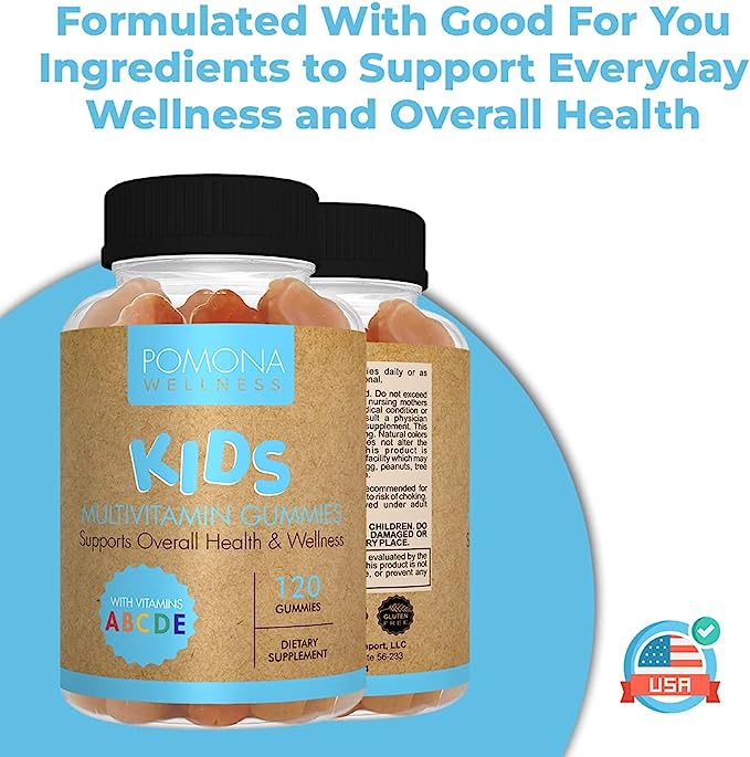 Pomona Wellness Daily Kids Multivitamin Gummies (120 Count)