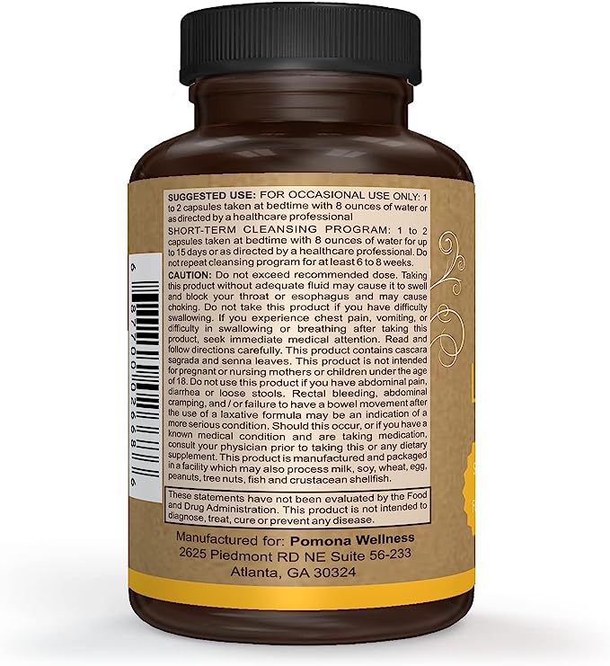 Pomona Wellness Herbal Laxative (60 Count)