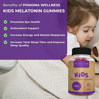 Pomona Wellness Kids Melatonin Gummies (60 Count)