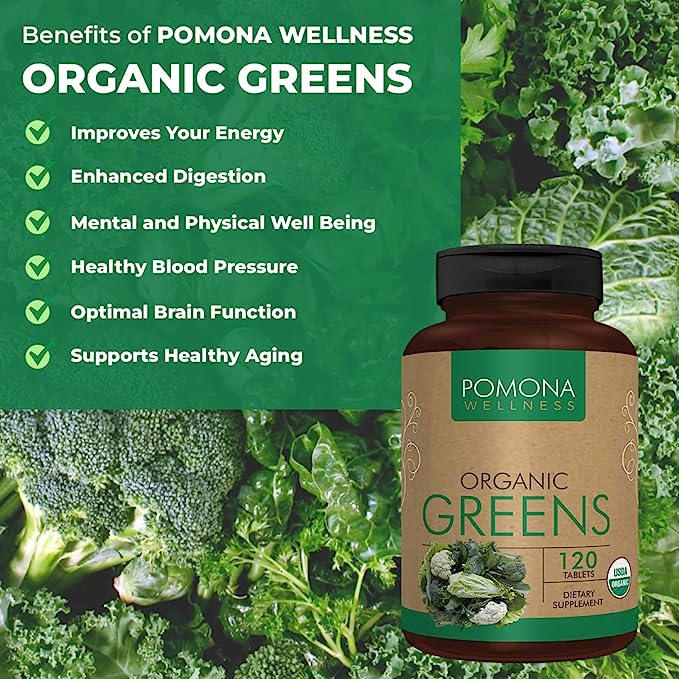 Pomona Wellness Super Greens (120 Count)