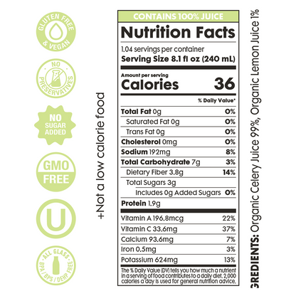 Pure Organic Celery  Juice